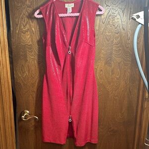 Cache Red Sequin Dress